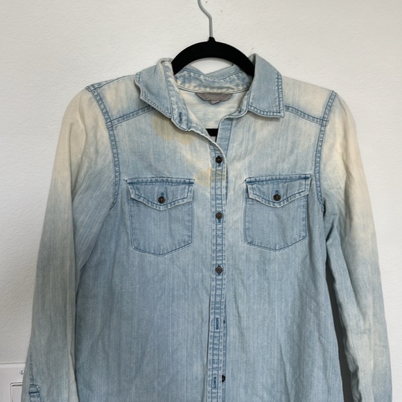Rubbish Denim button down top - Picture 2 of 4